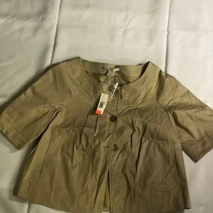 Tan button down jacket